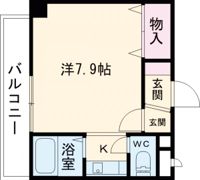 西本丸の内マンションの間取り画像