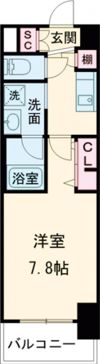 エステムコート名古屋TWIN WESTの間取り画像