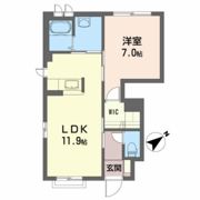 シャーメゾン城南の間取り画像