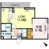 D Paina 菅馬場2Bの間取り画像