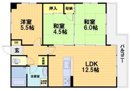 第34長栄ヴィラ大成さがの間取り画像