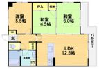 第34長栄ヴィラ大成さがの間取り画像