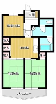港マンションの間取り画像