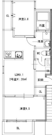 Hale Lea笹原の間取り画像
