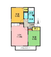 ジュネス梨子ノ木 壱番館の間取り画像