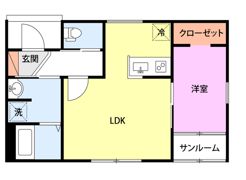 コンフォート東本町の間取り画像