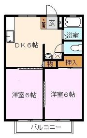 フジサキハイツAの間取り画像