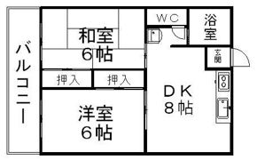 サンハイツ沓谷の間取り画像