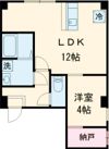 プランドール六ツ門Ⅱの間取り画像