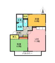 ジュネス梨子ノ木 弐番館の間取り画像