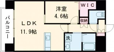 elcia新町の間取り画像