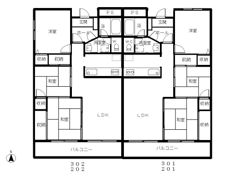 オースタム358の間取り画像