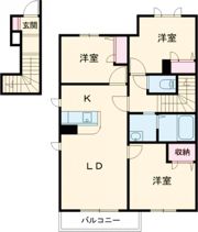 MAST COURT加古川南Bの間取り画像