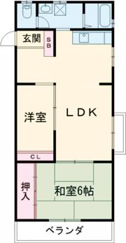 コーポ桜ケ丘の間取り画像