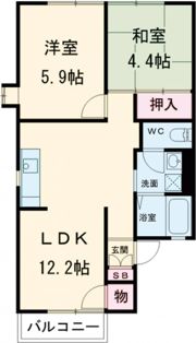 グリーンヒル小金台 D棟の間取り画像