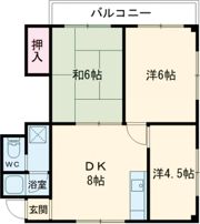 原島コーポの間取り画像