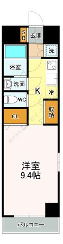 グラビスコート西原駅前の間取り画像