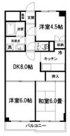サンハイツ石田の間取り画像