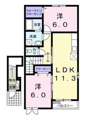 イルマーレ Cの間取り画像