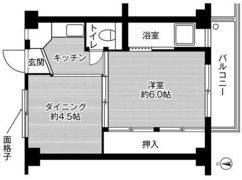 ビレッジハウス今在家1号棟の間取り画像