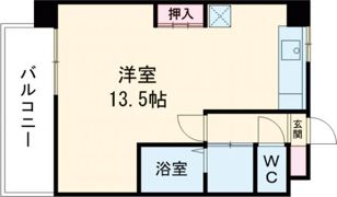 リバージュ八景水谷の間取り画像