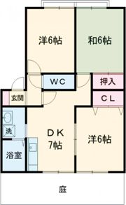 ガーデンハウス清和 A棟の間取り画像