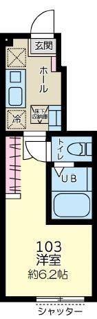 シャテーニュ東林間の間取り画像