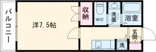ベック11番館の間取り画像