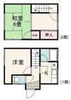 古川借家二戸一棟の間取り画像