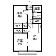メゾン小土ケ丘Bの間取り画像