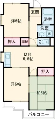 みどり坂ハイツの間取り画像