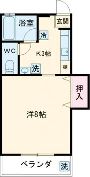 コーポ塚本の間取り画像