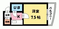 ハイム助任の間取り画像
