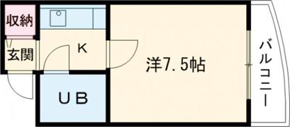 ハイム助任の間取り画像