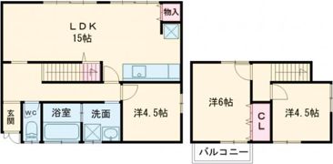 角子原戸建ての間取り画像