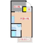 ガレット南福岡の間取り画像