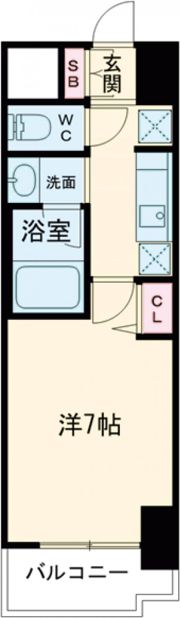 クリエイトビュー三宮磯上公園の間取り画像