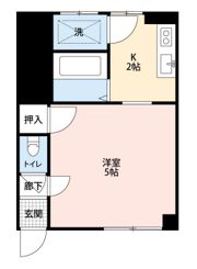マヌハイツの間取り画像
