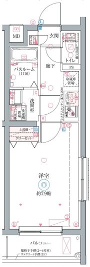 クレヴィスタ立石Ⅱの間取り画像