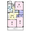 フリュイティア1の間取り画像
