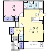 エクシード藤方 Aの間取り画像