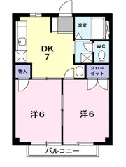 カーム石川Bの間取り画像