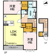 PURA VIDA（ﾌﾟｰﾗ ｳﾞｨｰﾀﾞ） C棟の間取り画像