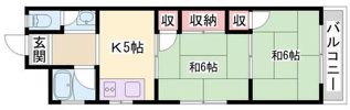 フラワーハイツの間取り画像