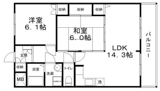 ハイツメロディの間取り画像
