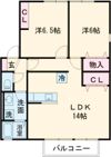 チアフル C棟の間取り画像