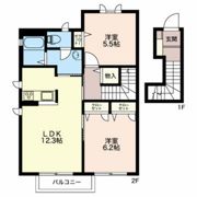 ディアス京田 Aの間取り画像