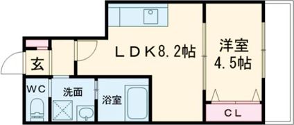 エルグランド津久野の間取り画像