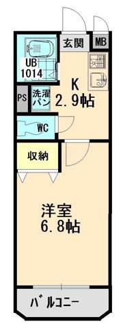 ユーミーマンション加藤B棟の間取り画像