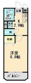 ユーミーマンション加藤B棟の間取り画像